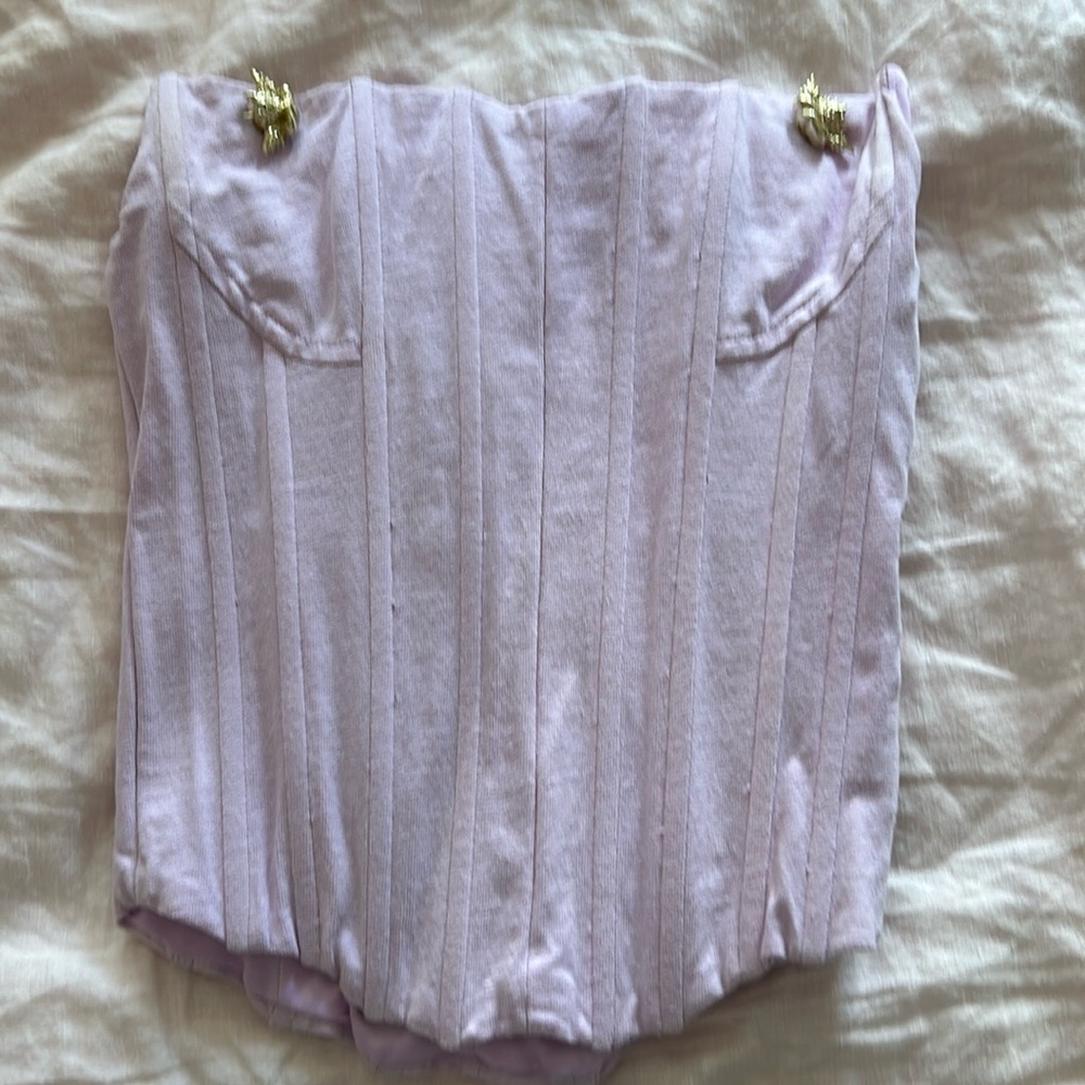 Boys lie purple corset top size s